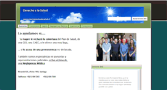 Desktop Screenshot of derechoalasalud.cl